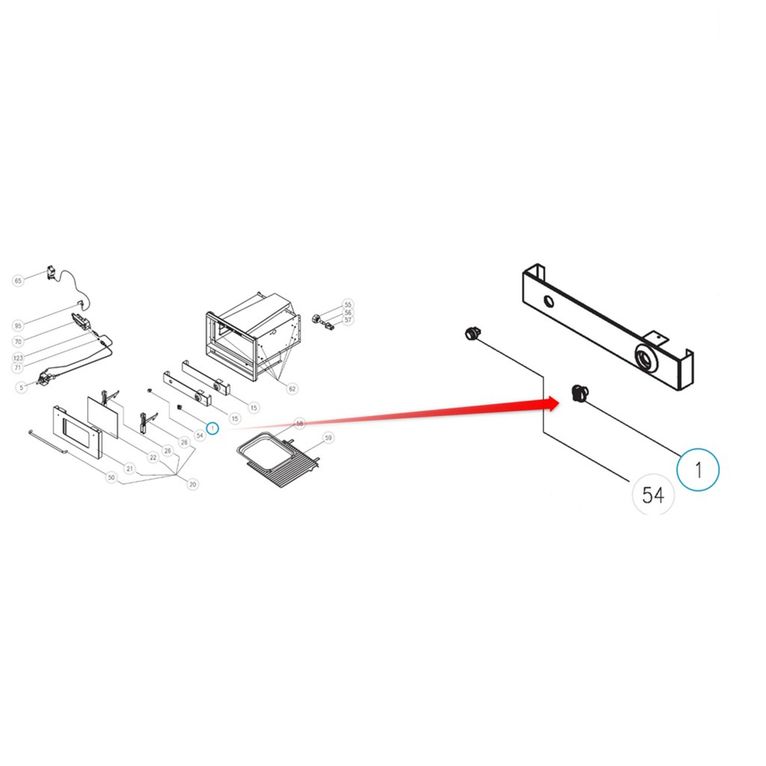 manopola luce forno cm/focm
