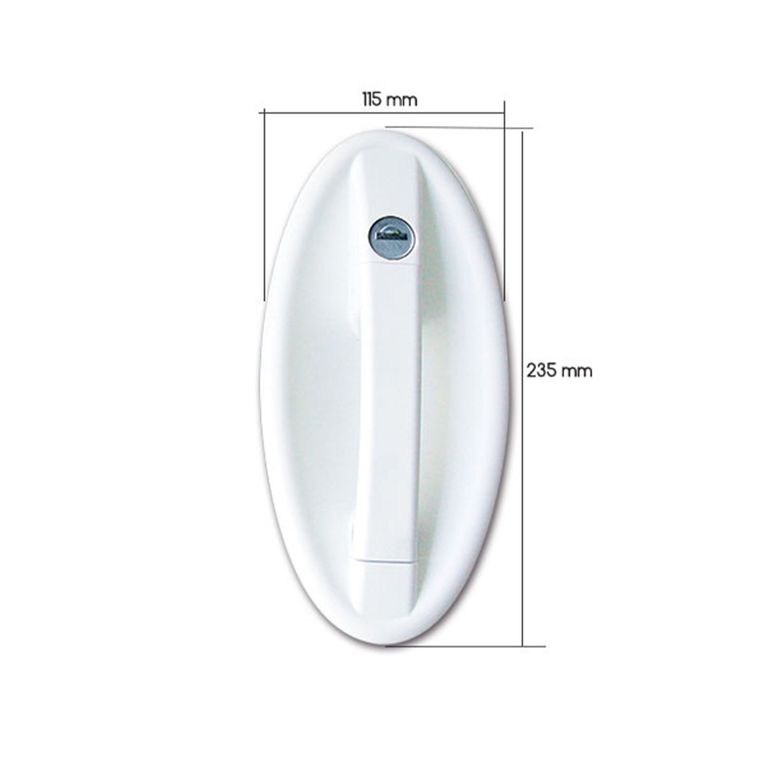 serratura 1095 ovale completa