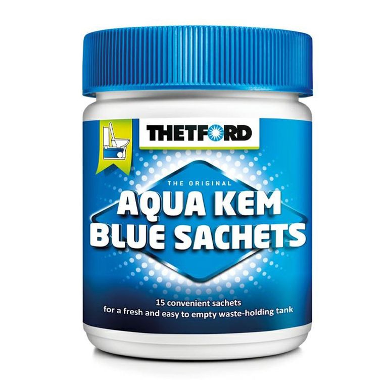 kit disgreganti thetford aqua kem per wc camper – concentrated, 15 sachets e green concentrated