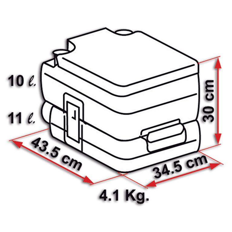 wc portatile bi-pot 30 - fiamma
