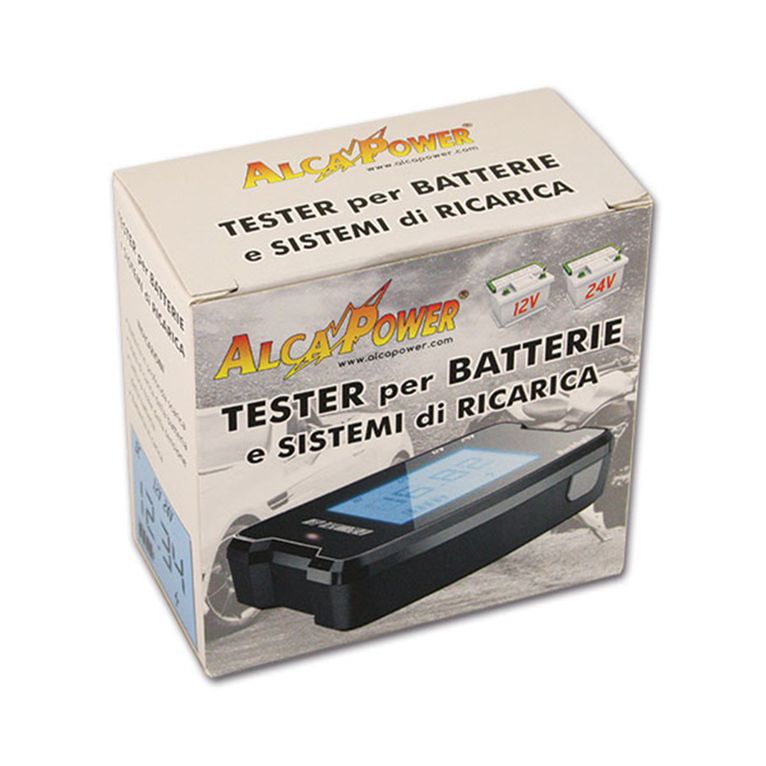 tester per batterie • display lcd