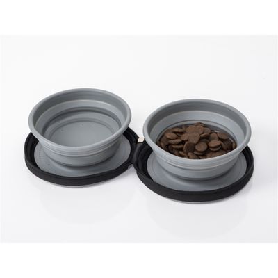 Ciotola per cani Lucy con 2 ciotole in silicone - Camp4