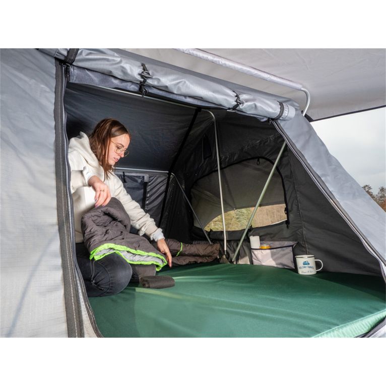 tenda da tetto wallaby 2 240x140x130 cm grigia