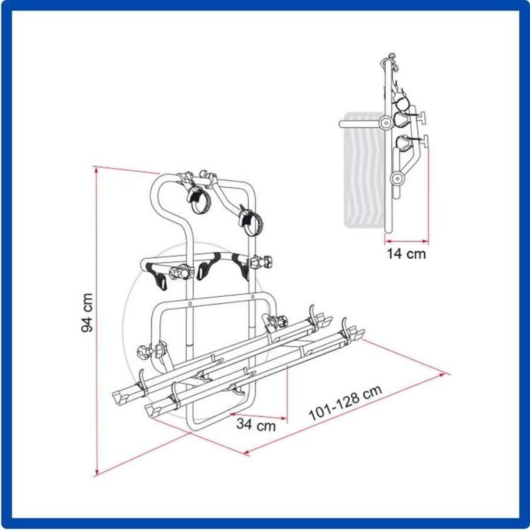 carry-bike backpack 4x4 red