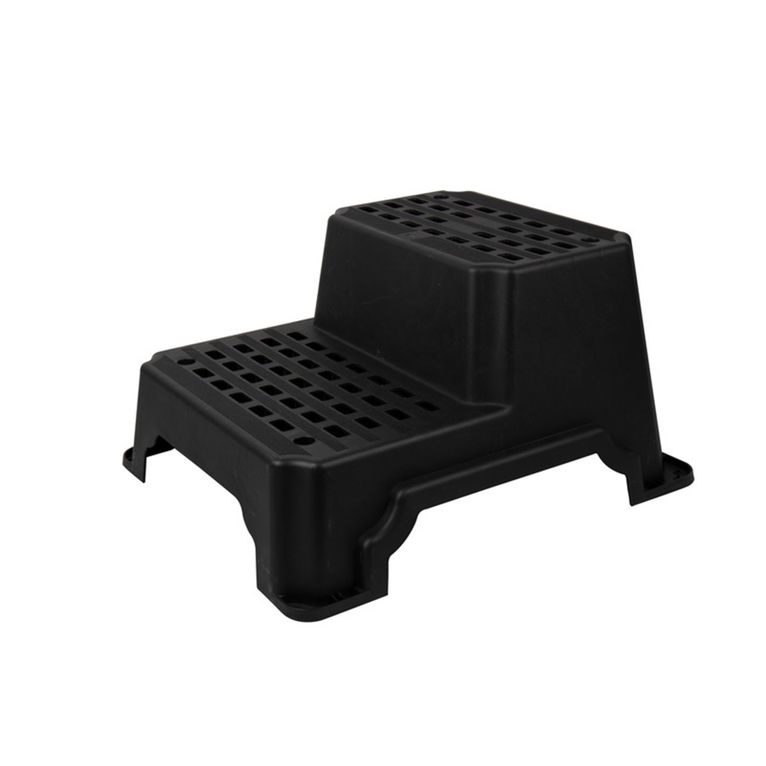 doppio gradino xl in plastica 70x60x37 cm, 150 kg