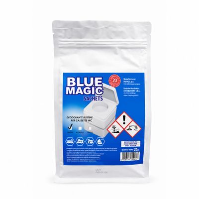 Disgregante Blue Magic Sachets 20 Pz per WC Camper e Caravan