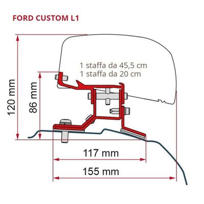 KIT FORD CUSTOM PER F40VAN - Fiamma