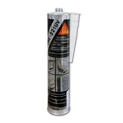 Sikaflex-521 UV Nero Cartuccia 300 ml Sigillante Esterno per Camper Caravan e Van