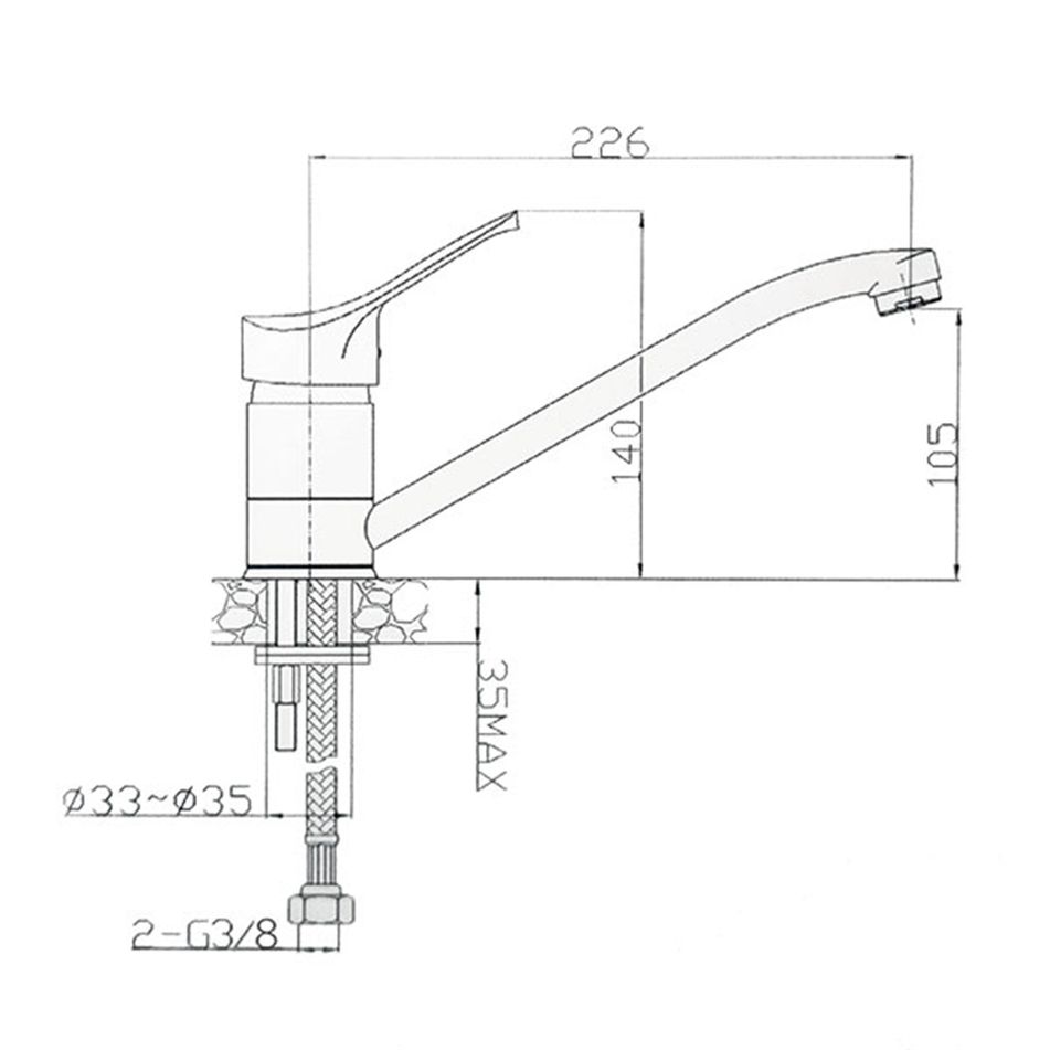 miscelatore-monocomando-star-canna-lunga-star-250-mm