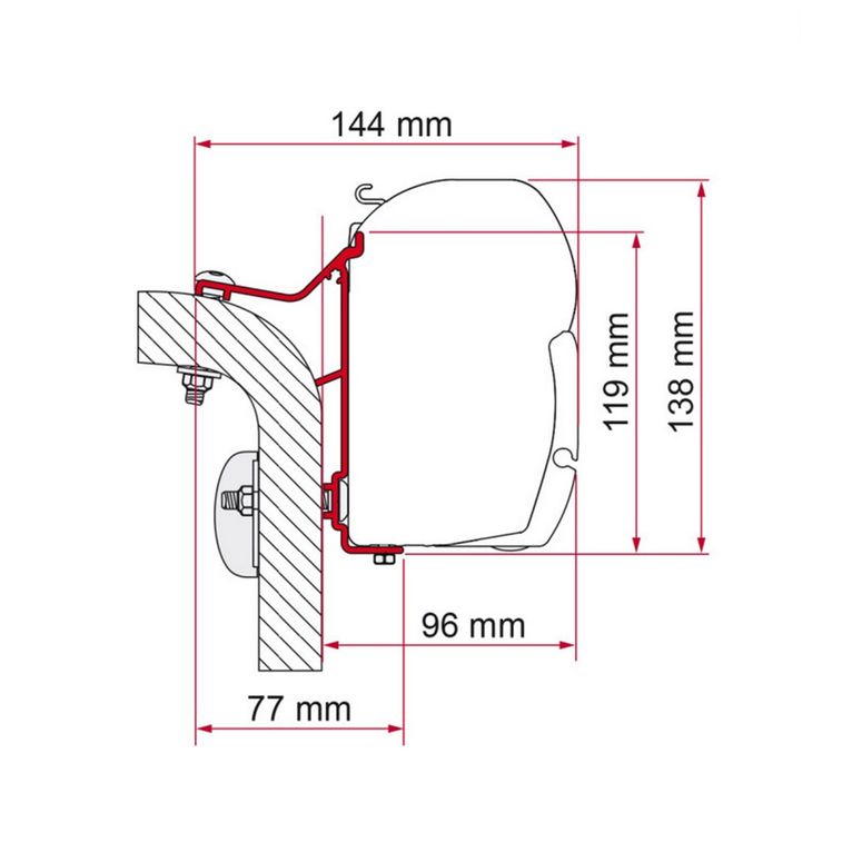 hymer van/b2 450 cm. - fiamma