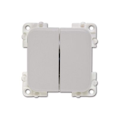 Doppio interruttore unipolare • grigio chiaro - CBE