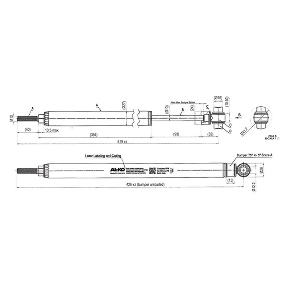 ammortizzatore-e10-star-150-v