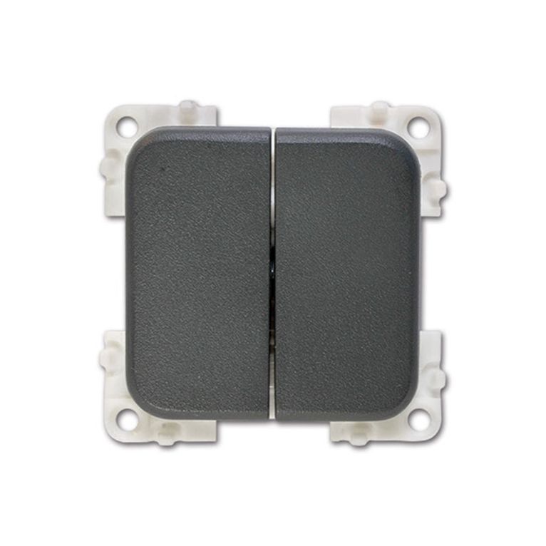 interruttore unipolare doppio mc2n grigio