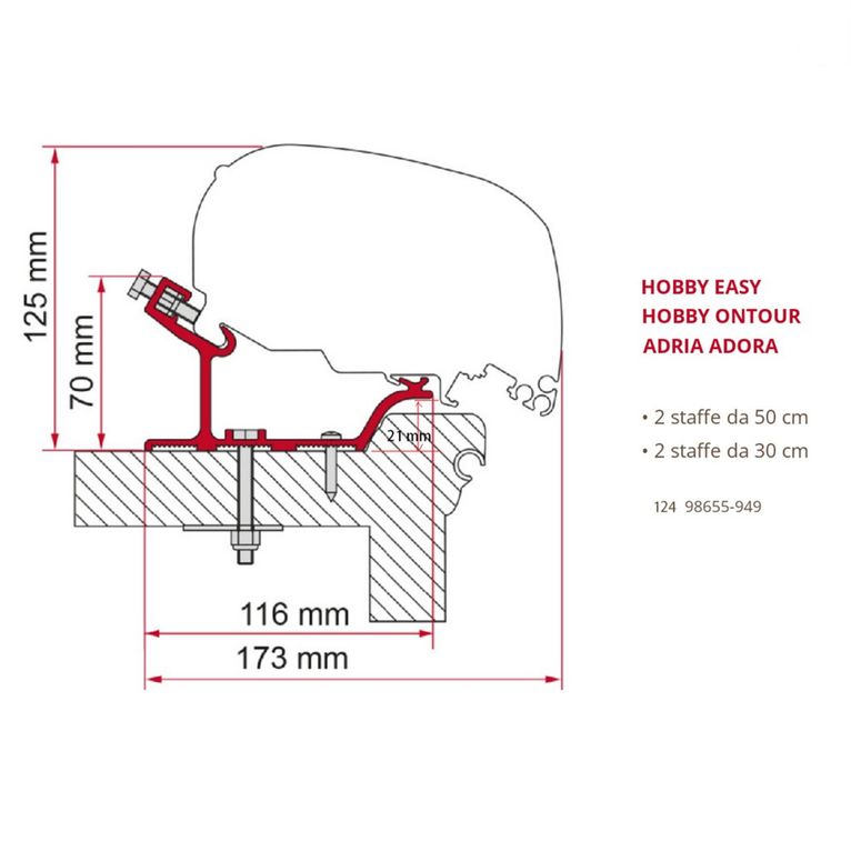 kit hobby easy- hobby ontour staffe - fiamma