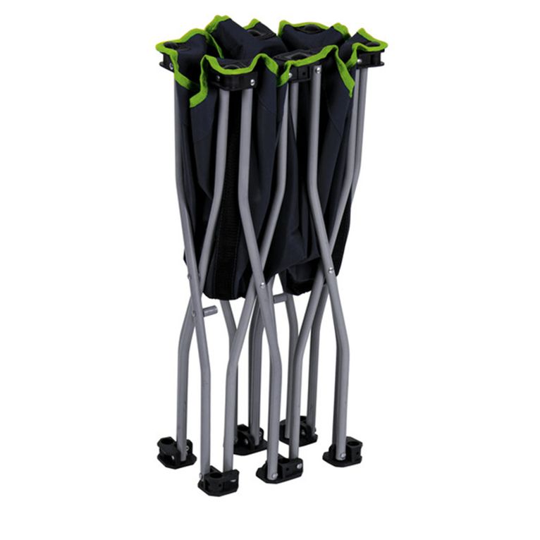 lettino pieghevole per cani momo 122x62 cm nero/lime