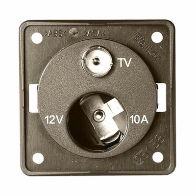 BMP12ATV PRESA 12V AUTO+TV MARRONE - CBE