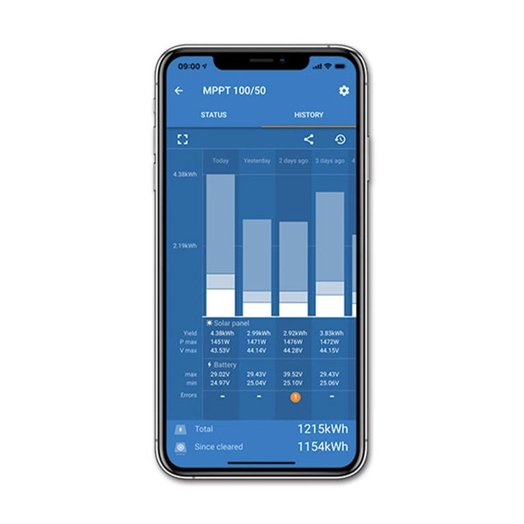 regolatore mppt - bluetooth - 100 v / 50 a