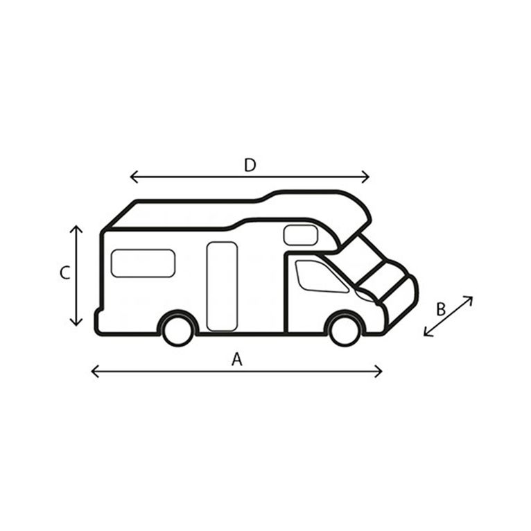 camper cover 12 m - 650 x 240 x 270 cm