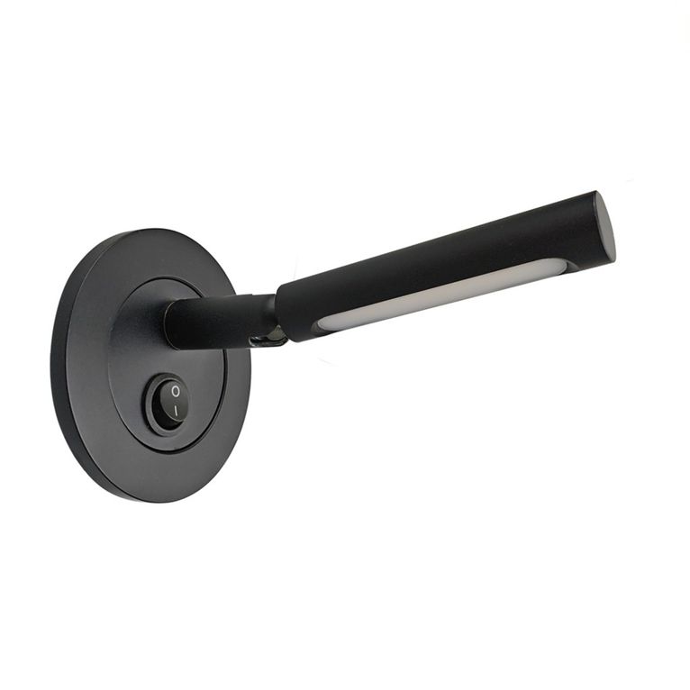 spot led base tonda nero 2w 3000k