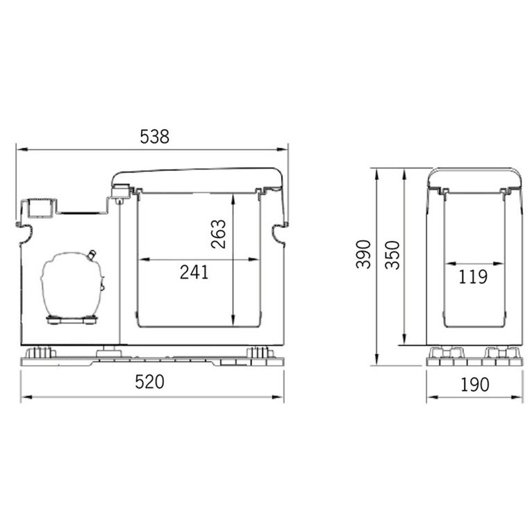 frigo a compressore cabcooler 8 l 12/24 v console