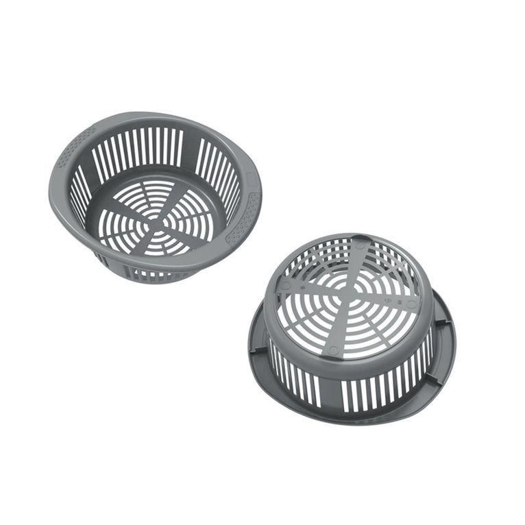 set secchio 3 pz 15 l con cestello e coperchio lime