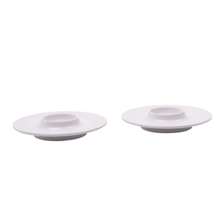 set 4 portauova in melamina lund bianco - camp4