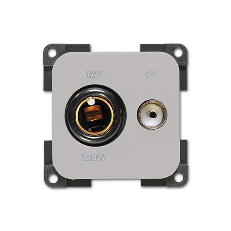 presa 12 v din • tv • grigio chiaro