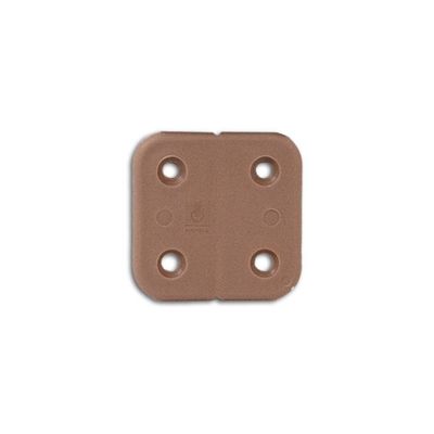 Cerniera plastica marrone