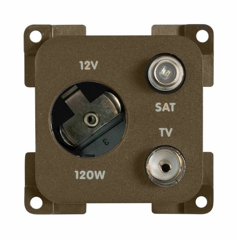 presa mp12atvs 12v auto+tv+sat marrone - cbe