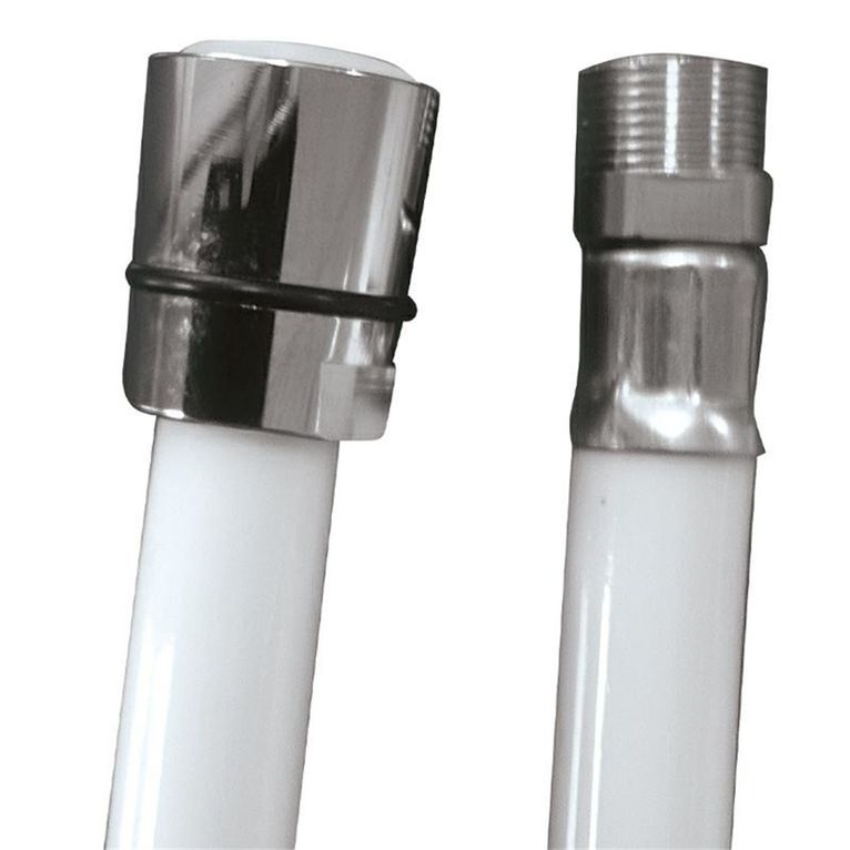 flessibile ricambio in pvc bianco 300cm. 3/8"" f x 15/1"