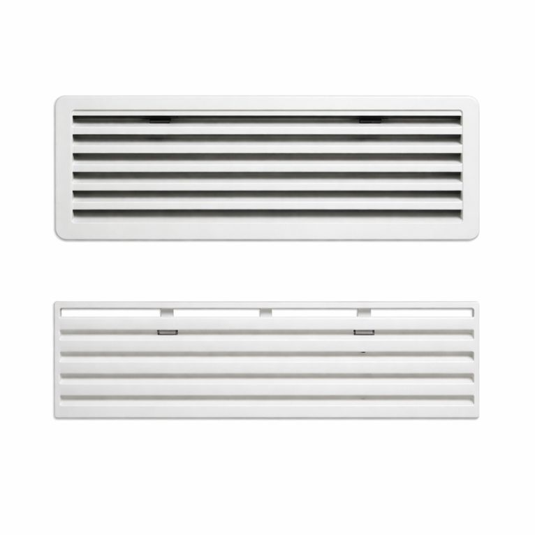 griglia esterna di ventilazione bianca piccola 483x186 m