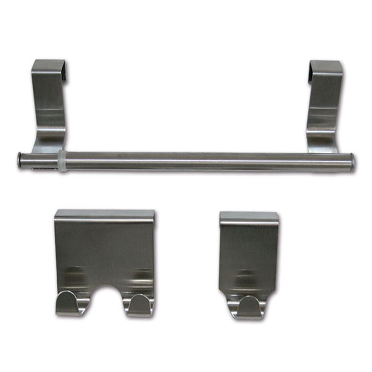 kit 3 appendini acciaio per porte/ante