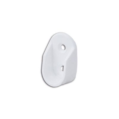 Reggi asta appendiabiti • 2 fori • Ø 18 • bianco