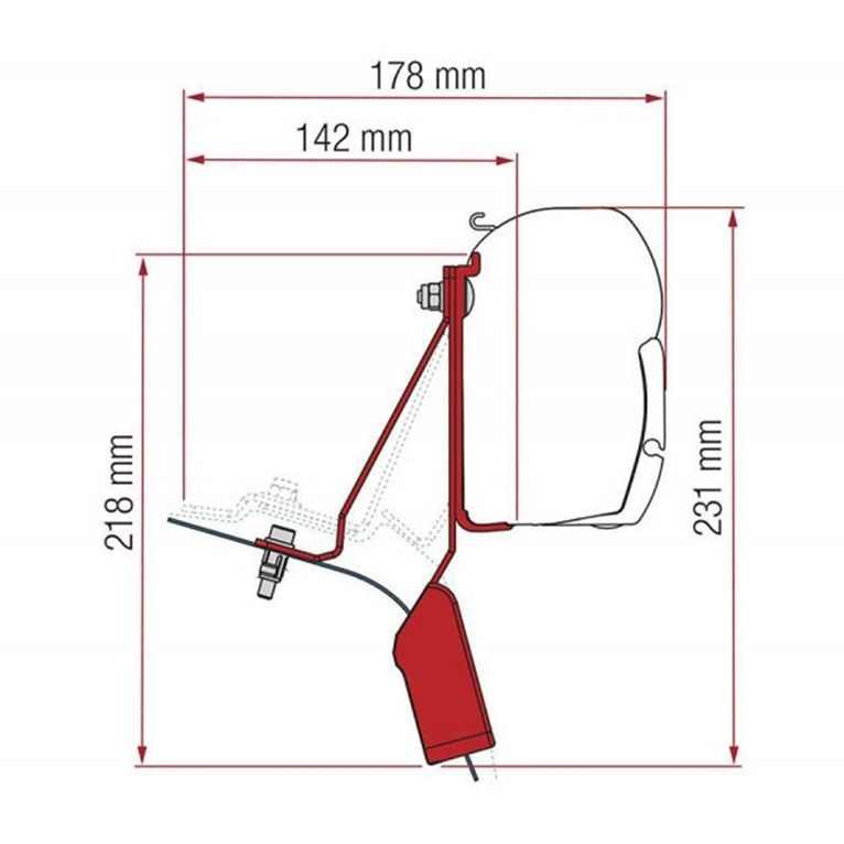 kit ford custom nugget for lift roof - fiamma