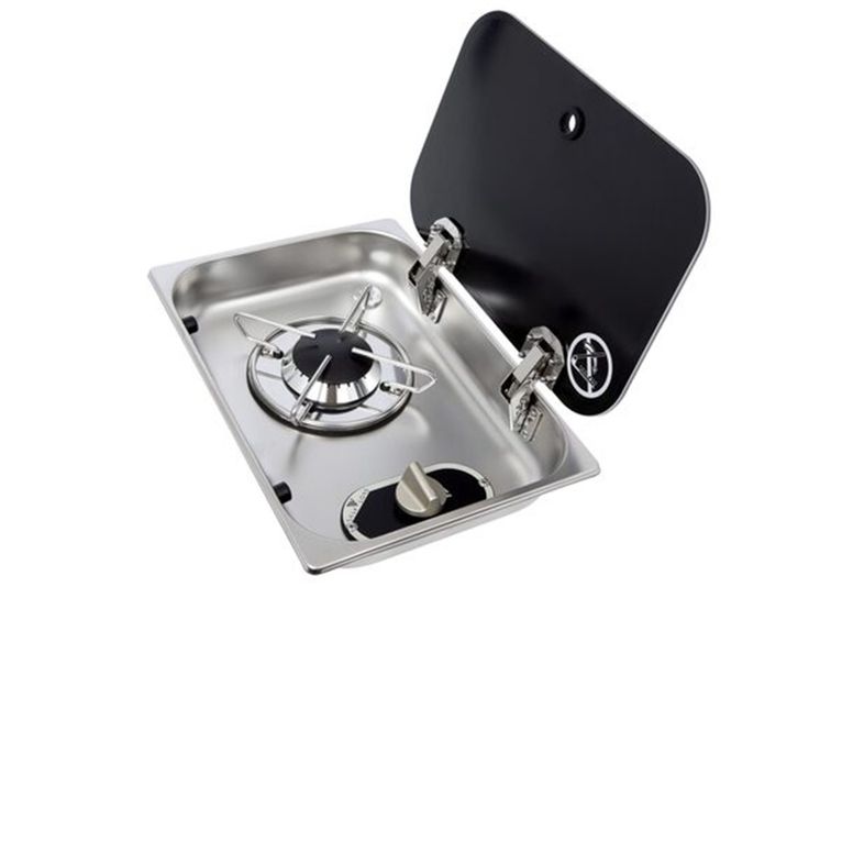 fornello inox 1 fuoco vetro+aso l357xp250xh119 mm