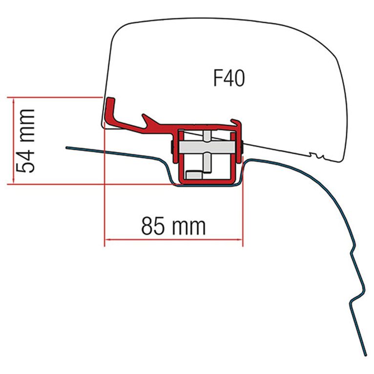 kit vwt5 / vwt6 / f40van - fiamma