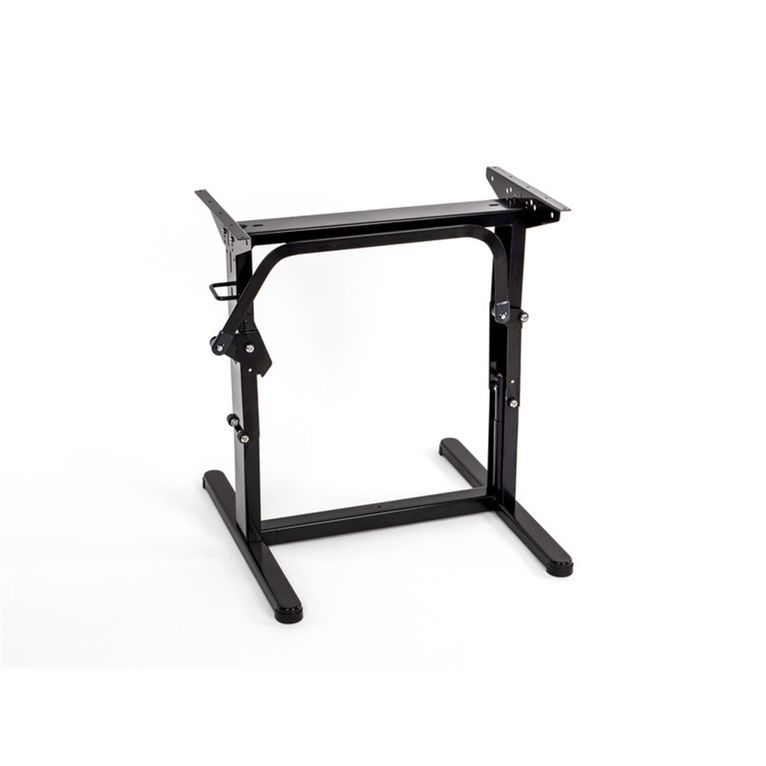 gamba tavolo sollevabile 60 cm nero con base - carbest