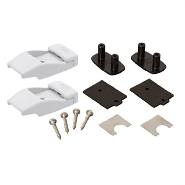 wall brackets plastic 2 pz