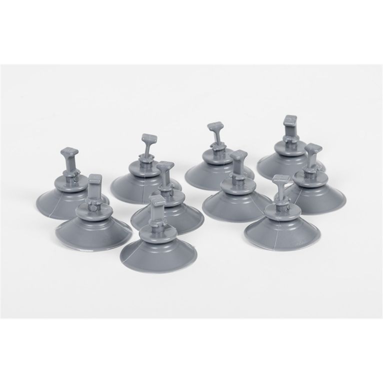 ventose ø50 mm grigie, 10 pz, per occhielli 11 mm