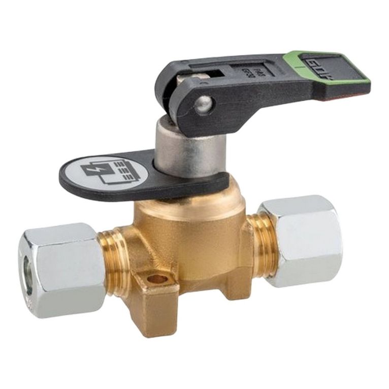 blocco valvole singolo a leva 8 mm