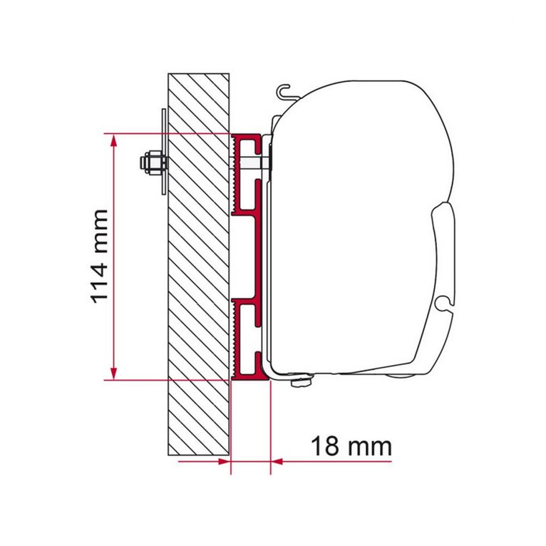adapter d 8cm, spessore 1cm - fiamma