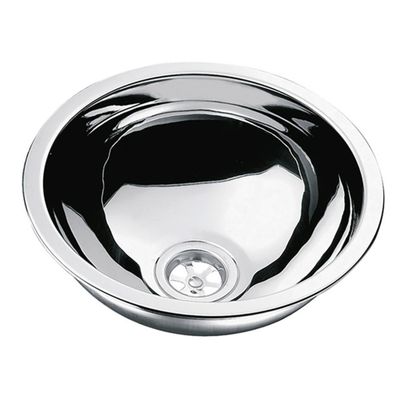 Lavello tondo in acciaio inox 290 mm profondità 120 mm
