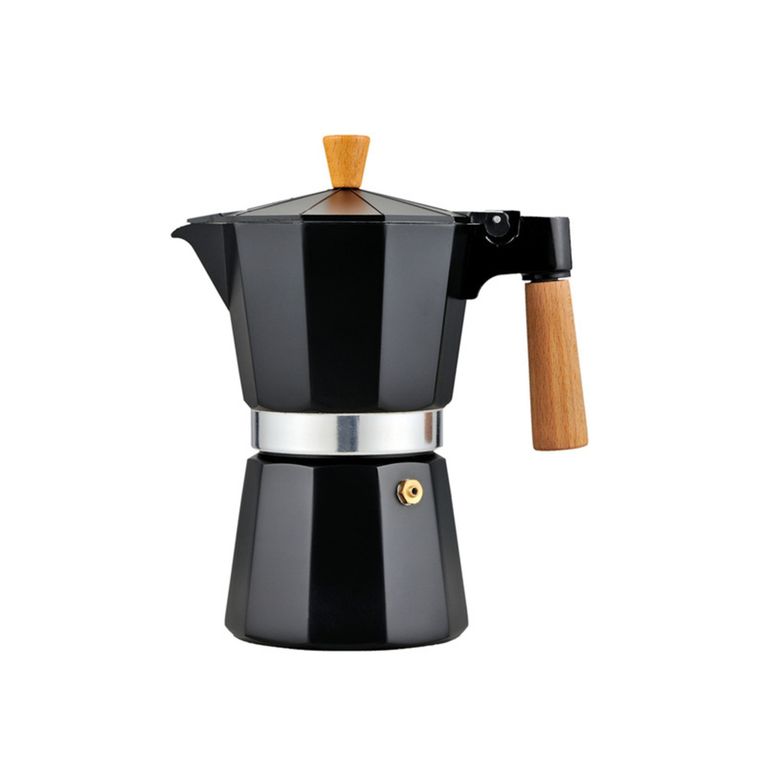moka holiday travel 6 tazze nera in alluminio