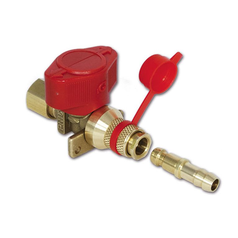 rubinetto con attacco rapido - ø 8 mm