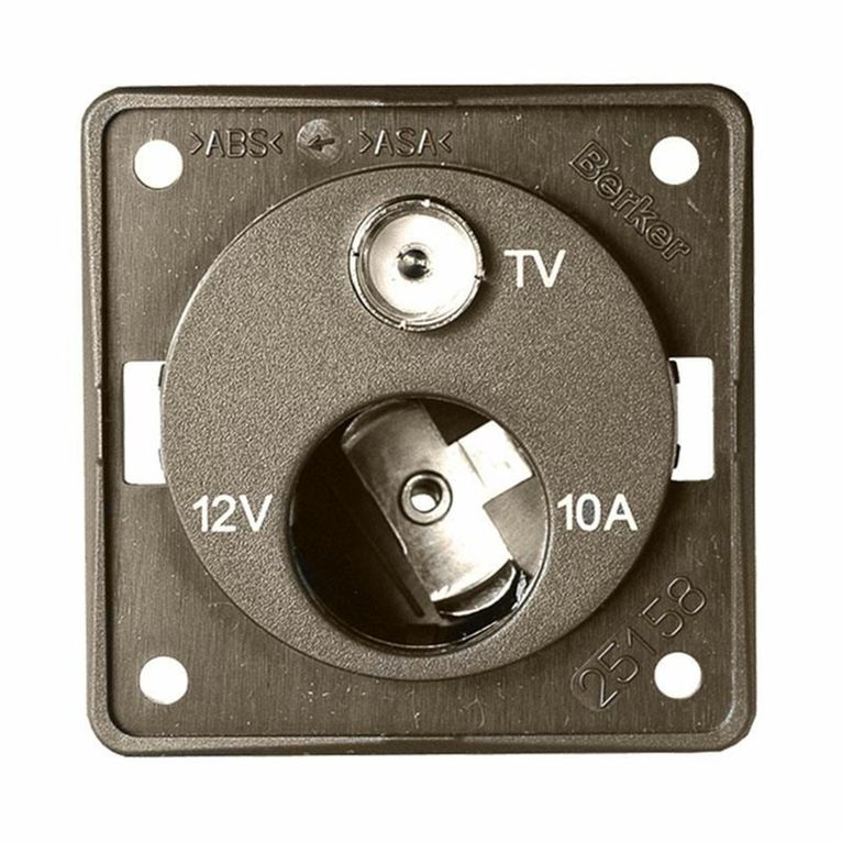 bmp12atv presa 12v auto+tv marrone - cbe