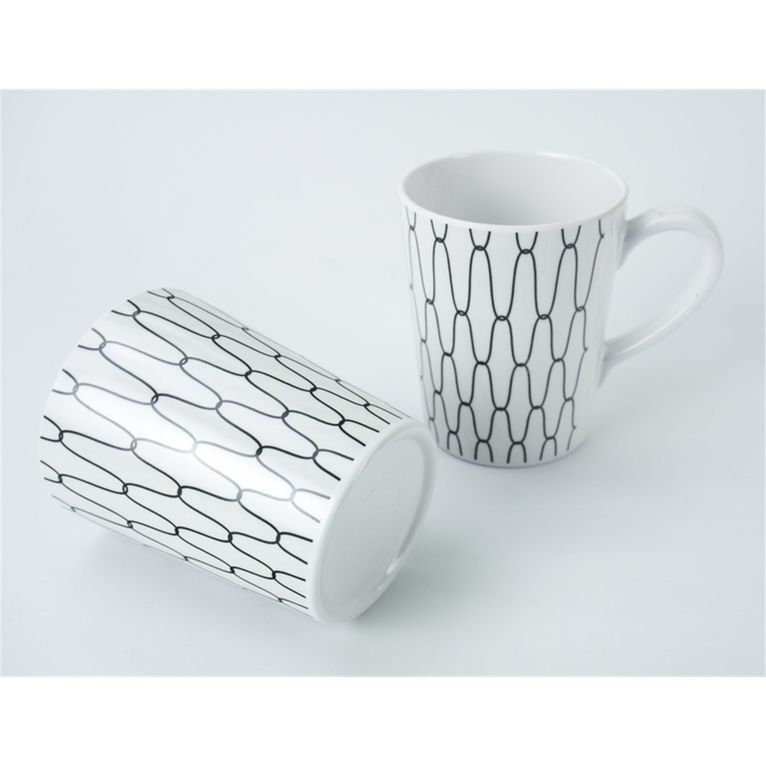 stoviglie in melamina black-white 16 pz per 4 persone