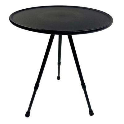 Tavolino d'appoggio KALLE rotondo nero con borsa - Camp4