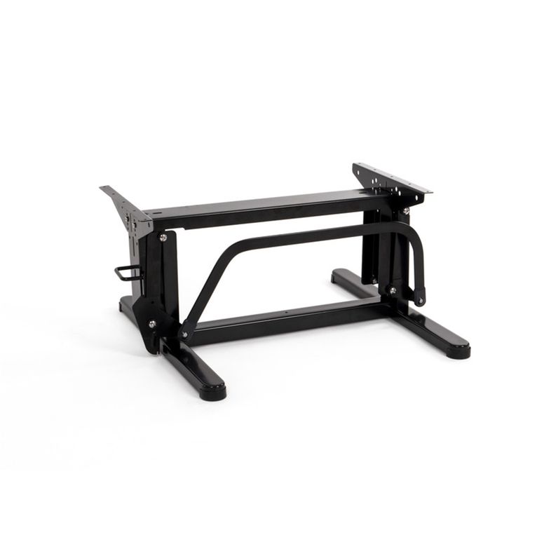 gamba tavolo sollevabile 60 cm nero con base - carbest