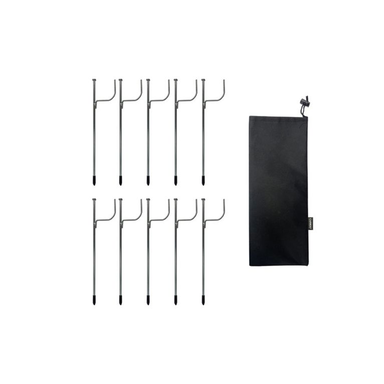 set 10 picchetti per tubo acque di scarico con sacchetto