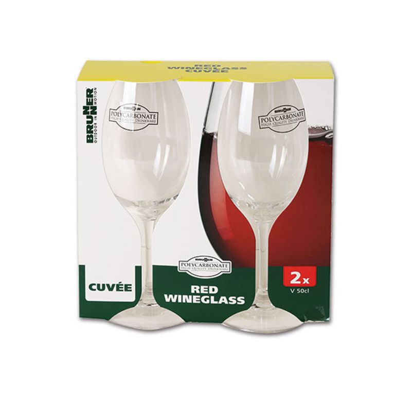 set 2 bicchieri da vino rosso • 60 cl - brunner